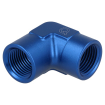 Koppling Aluminium 90° Hona 1/4 NPT QSP Products